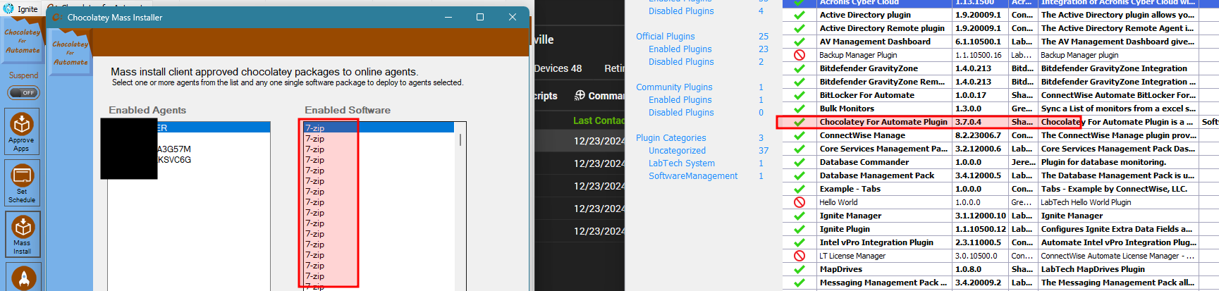 Mass Install Applications still duplicated in 3.7.0.4